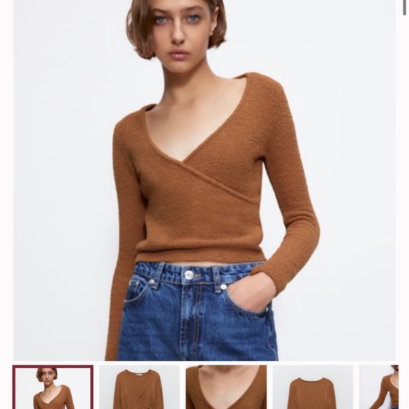 Zara Textured Knit Sweater WORN ONCE - Picture 2 of 2